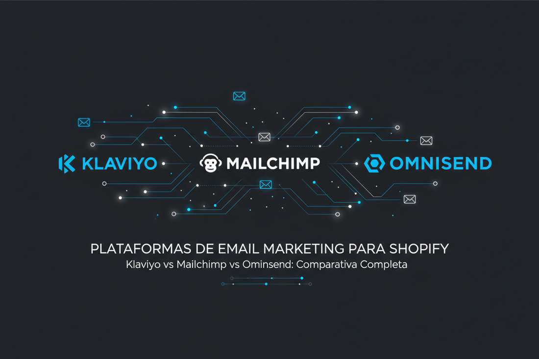 Klaviyo vs Mailchimp vs Omnisend: cuál elegir para Shopify en 2026