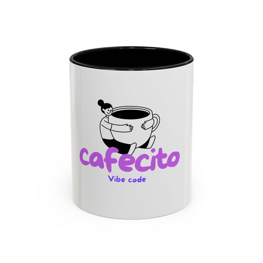 Cafecito Coffee Mug — "Cafecito Vibe Code" Accent Ceramic Mug (11/15oz)