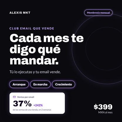 Club Email que Vende | Membresía mensual