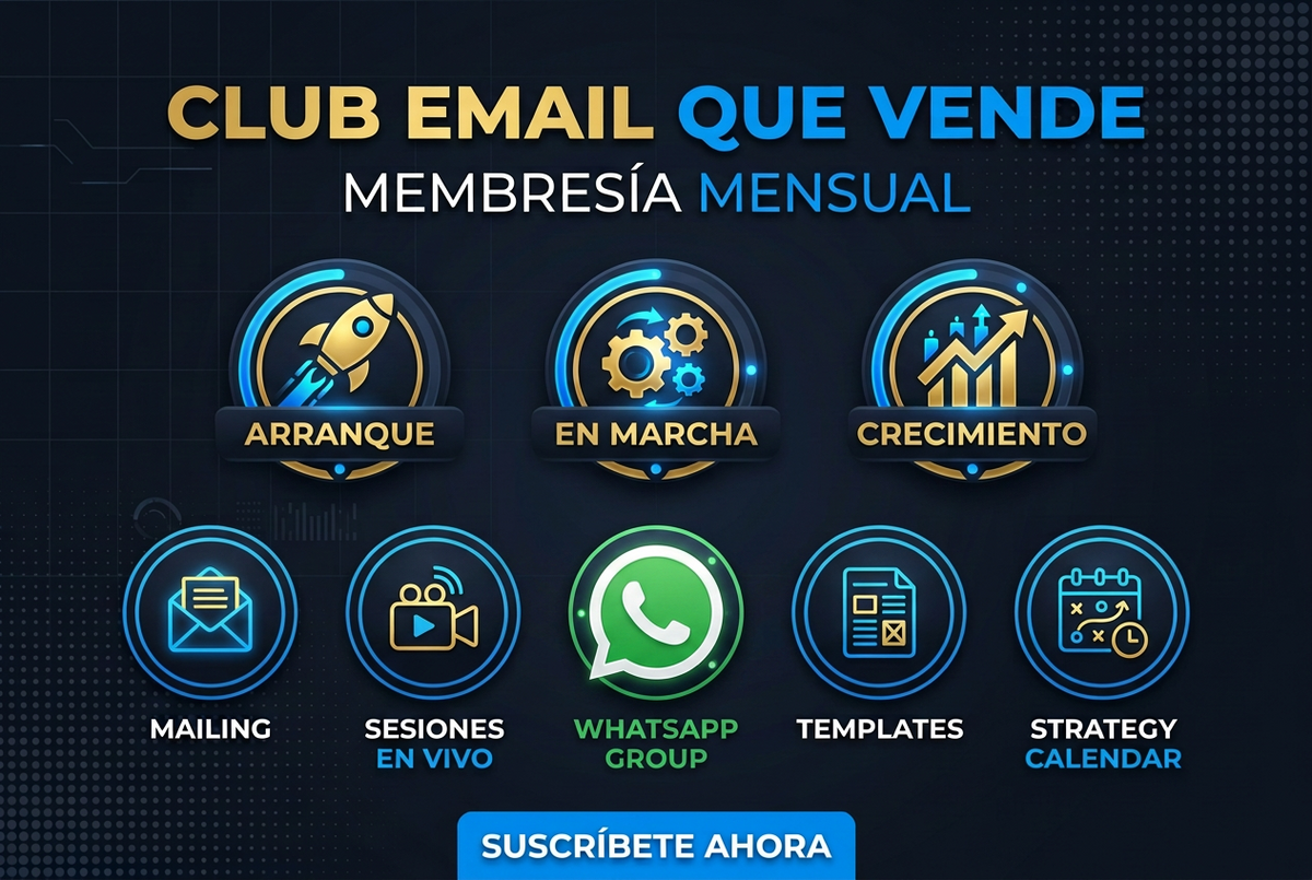 Club Email que Vende | Membresía mensual