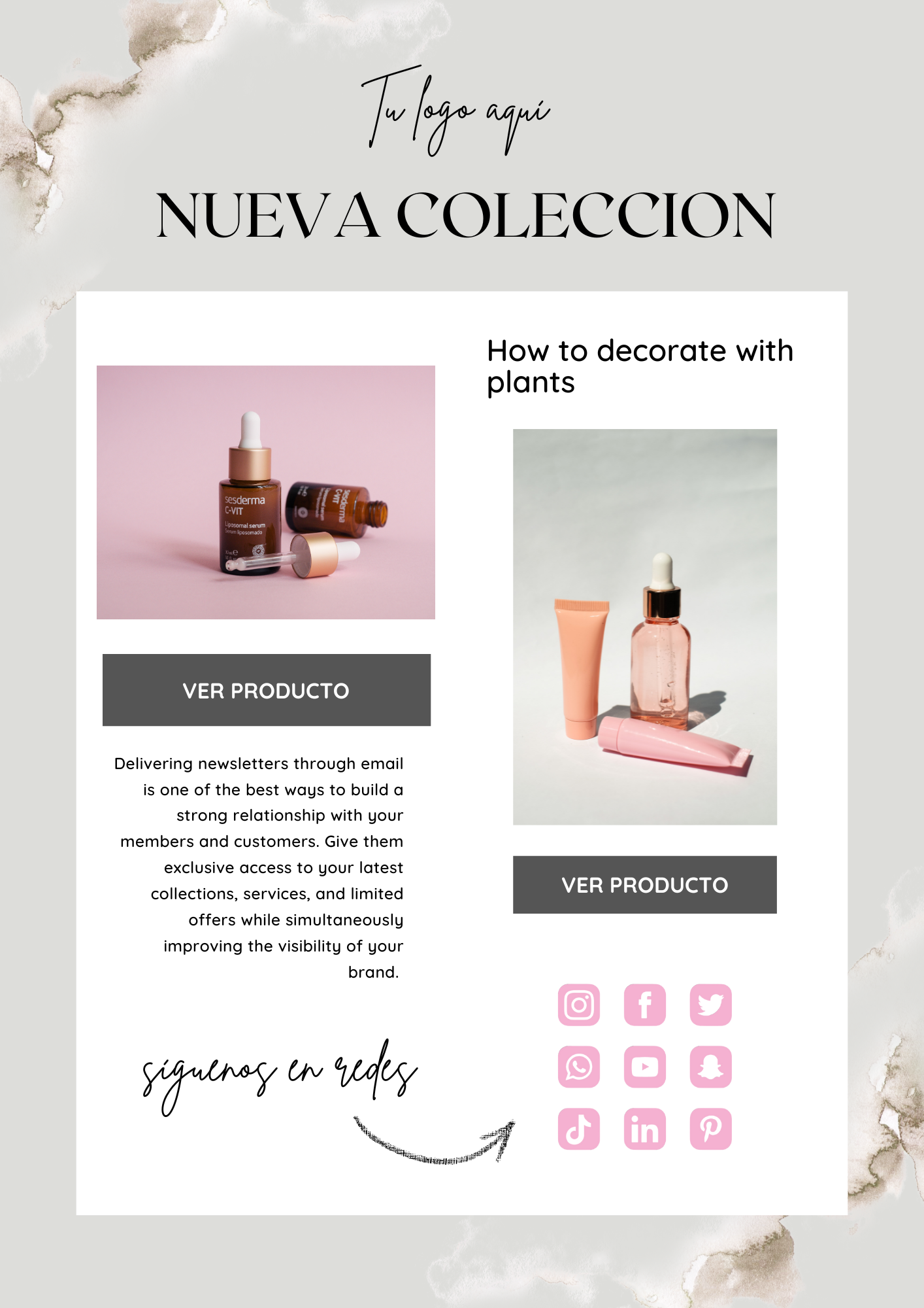 Plantilla para Newsletter